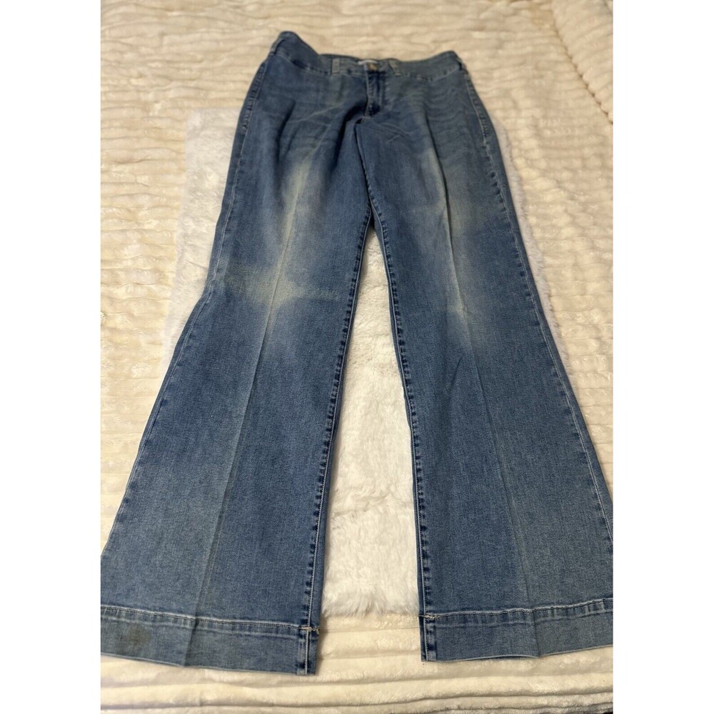 womens jeans dear john size 31 wide leg high rise flare - Picture 7 of 8